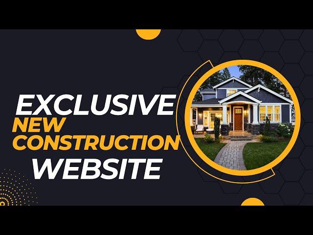 Exclusive Website for New Construction homes in Greensboro NC