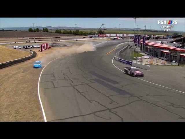 Anthony Alfredo Hard Crash - 2023 NASCAR Xfinity Series Practice at Sonoma