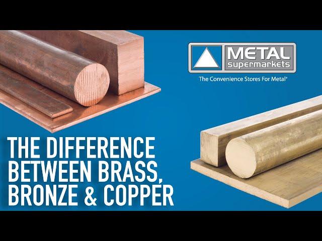 The Difference Between Copper, Brass and Bronze