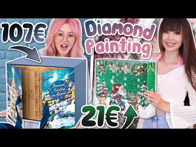 Welcher DIAMOND PAINTING Adventskalender lohnt sich mehr? Teuer vs. Billig | ViktoriaSarina