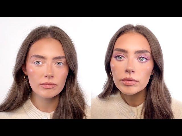 HOW TO APPLY PURPLE EYESHADOW WITH THE NEW! DIGITAL LILAC EYESHADOW PALETTE !