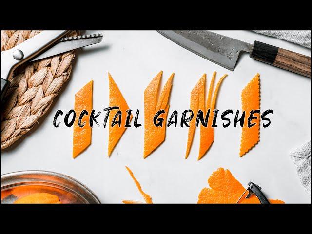 5 EASY COCKTAIL GARNISHES - My favourite orange zests