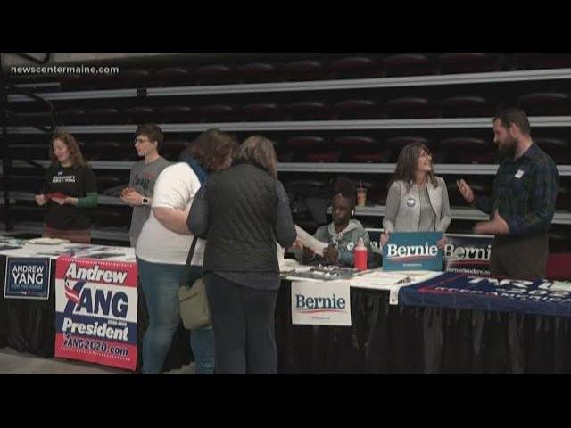 Volunteers collect signatures for presidential candidates