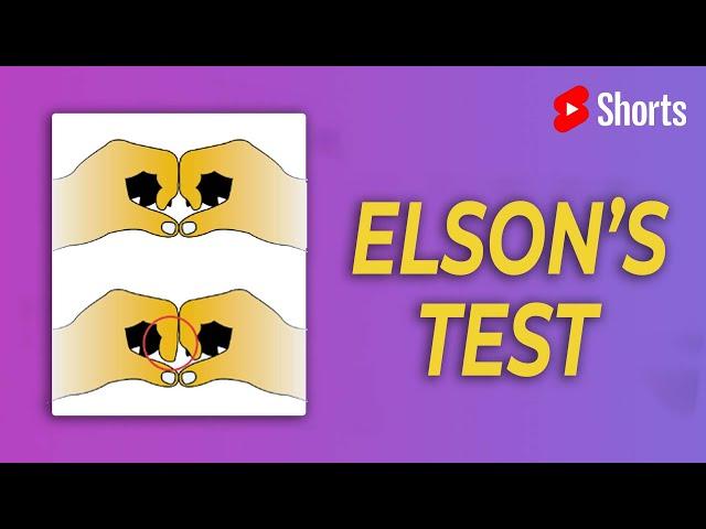 The Modified Elson's Test