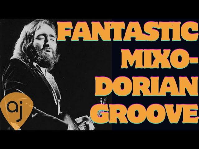 Fantastic Mixo Dorian Groove | Guitar Backing Track (A Mixolydian / Dorian / 82 BPM)