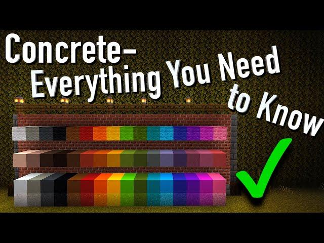 Minecraft Concrete Quick Guide #Shorts