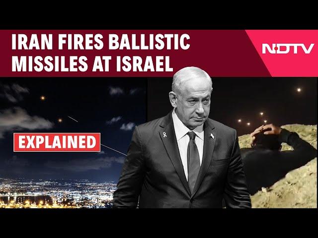 Iran Fires Missiles At Israel | Iran Fires Ballistic Missiles At Israel | Iran Missile Attack Video