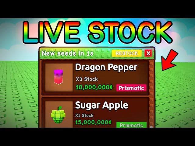  GROW A GARDEN 24/7 LIVE STOCK! (WEATHER + TRADING)