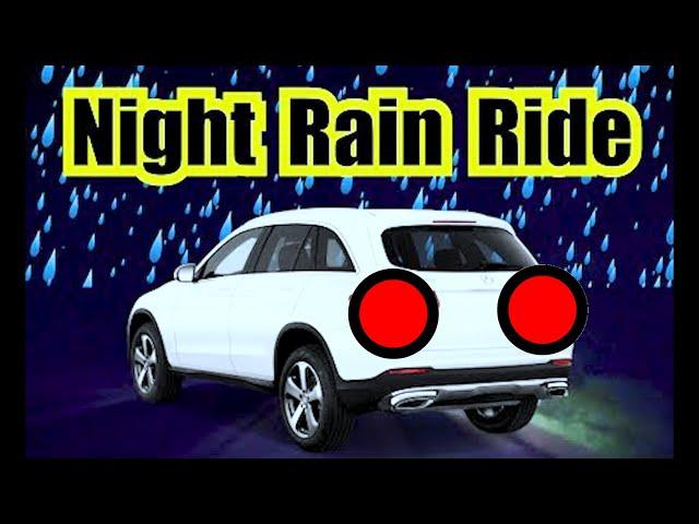  Car Rain Ride = Night Rain Sounds For Sleeping AD FREE