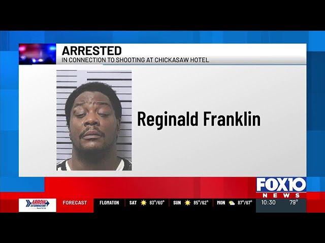Chickasaw PD arrests Mobile man in connection with shooting at hotel
