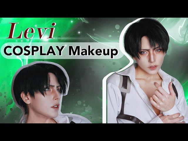 Levi Ackerman Cosplay MAKE UP TUTORIAL | HOW TO Male Cosplay Makeup Tips and Tricks