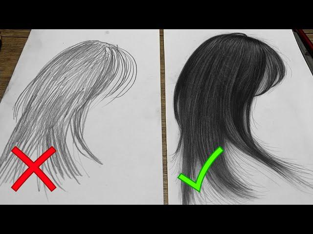 HOW TO DRAW REALISTIC HAIR