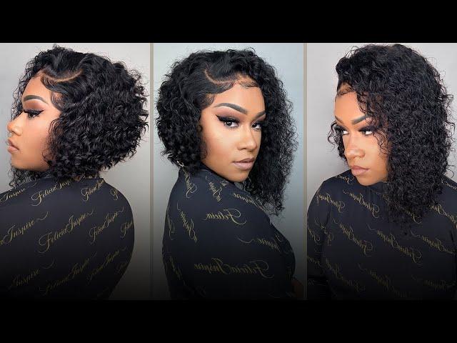 How To Do Wavy Bob Quick Weave Wig With Closure & Bundles Hair Bundles Tutorial For Beginners