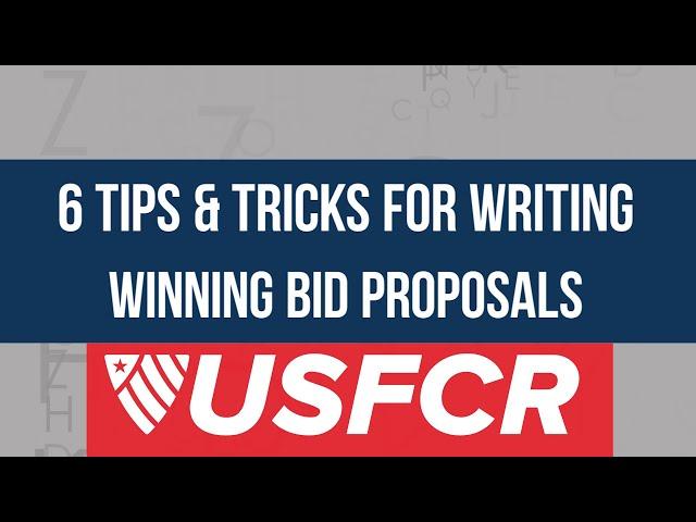 Write Winning Bid Proposals on Federal Contracts: 6 Tips & Tricks from the Other Side