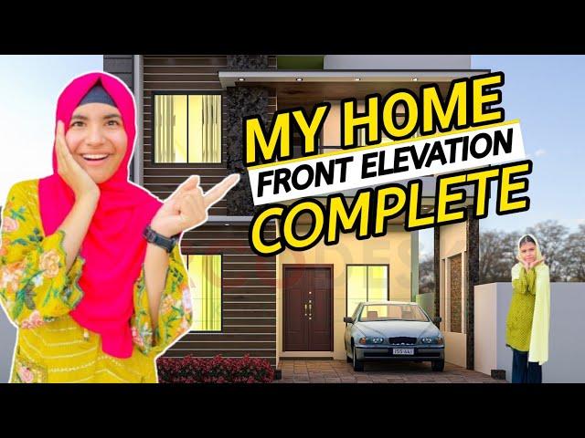 My Home Front Elevation Complete  || Happy Punjabi Family