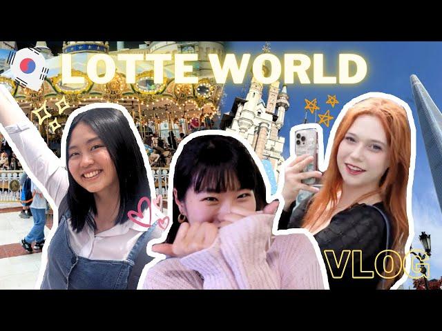 Going to Lotte World for FREE as part of our Korean language course excursion!  (+vlog in Korean?!)