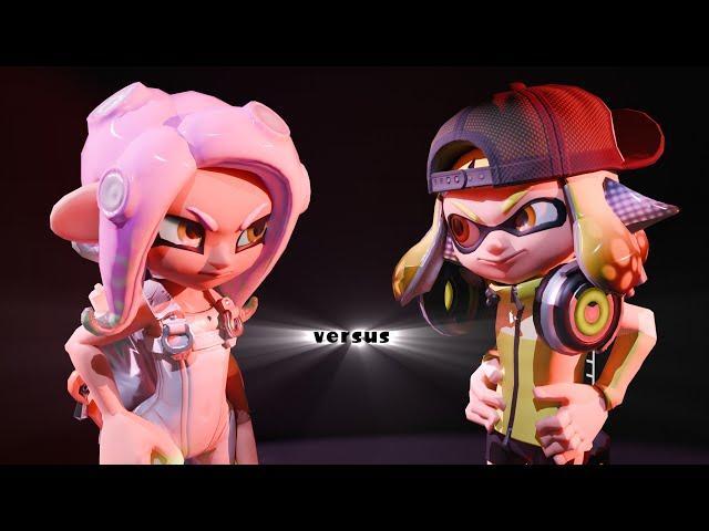 [Splatoon 3 Animation] Side Order Agent 8 vs Inner Agent 4