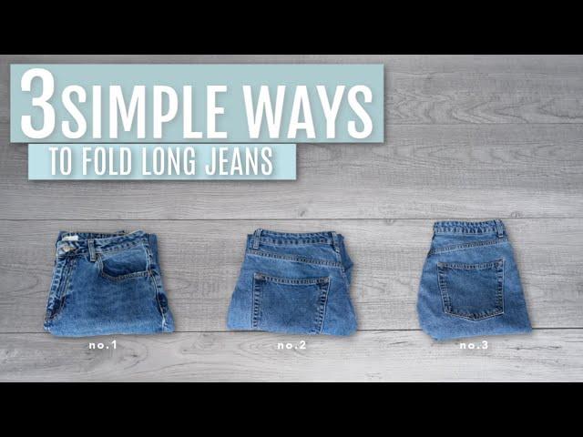 3 Simple Ways to Fold Jeans while you Self Isolate | Judi the Organizer