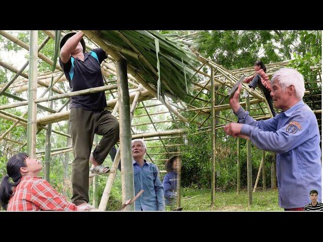 Tieu Huyen Was Supported To Build A Roof Thanks To The Kindness Of The Cowherds | Ly Tieu Huyen.