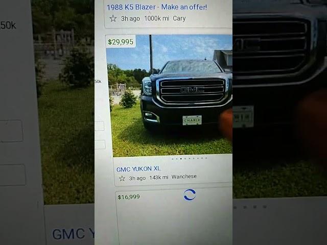 2018 gmc Yukon xl 143k 29,995 nice big suv