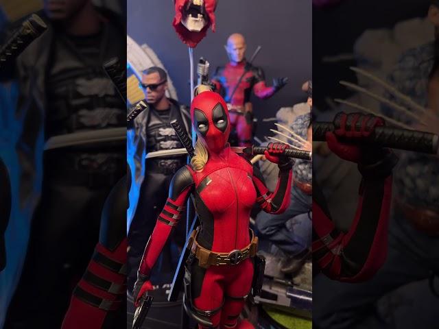 Hot Toys Deadpool Family Figures #deadpool #marvel #actionfigures #ladydeadpool #mcu #starwars