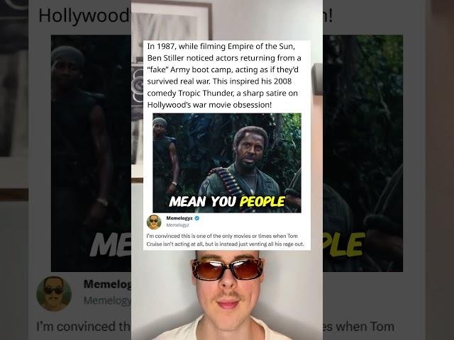 In 1987, while filming Empire of the Sun, Ben Stiller noticed actors returning from “fake” Army