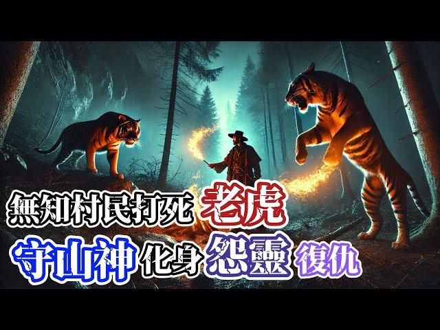 【靈異故事】村民不顧警告打死老虎，之後村裏怪事不斷…詭異紅衣女子半夜敲門，守山神竟然化作怨靈，向村民復仇了……|神秘傳說|靈異故事|懸疑驚悚