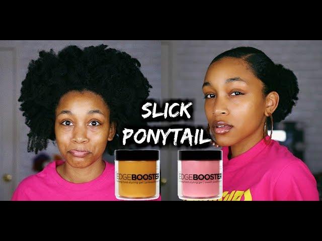 I GOT MY SUPER THICK HAIR INTO A SLICK PONYTAIL! |STYLE FACTOR STYLING GEL|