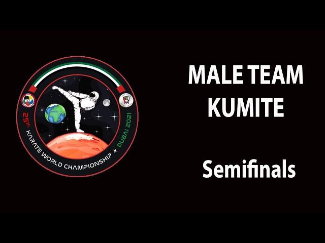 Karate Dubai 2021 | MALE TEAM KUMITE - Semifinals | WORLD KARATE FEDERATION