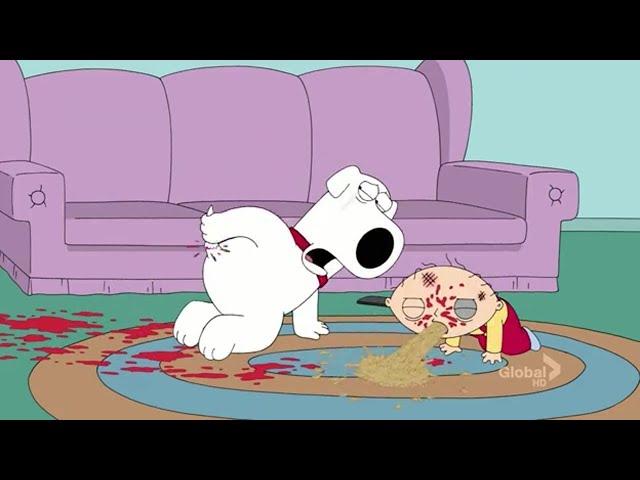 Family Guy - Evil Stewie attacks Brian and Stewie