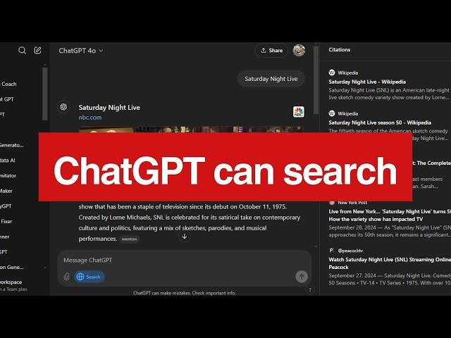 Hold up... ChatGPT can search the WEB?!?