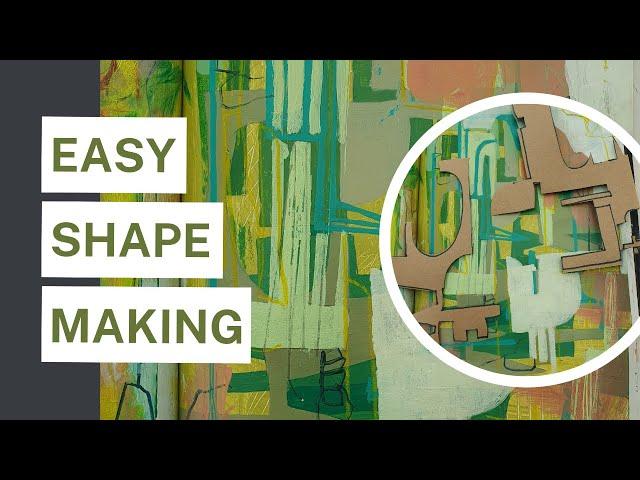 How I Create Unique Shapes for Abstract Painting