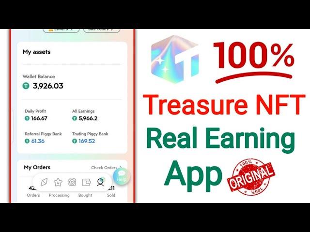 Treasure NFT | Treasure NFT Real Earning App With Proof