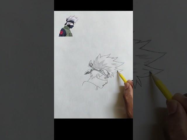 Kakashi Hatake Drawing #anime #viral #naruto
