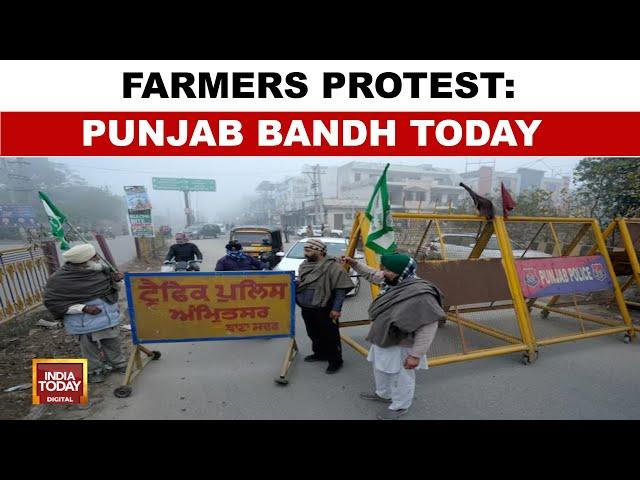 Punjab Bandh Today: Protesting Farmers' Shutdown Call In Punjab Today, Traffic Disrupted, Trains Hit