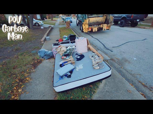 Bulk Waste Manual Collection POV - Garbage Man | 4K Full UHD