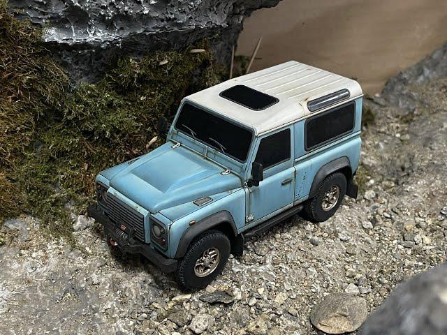 1/24 Land rover Defender  D90 완구 RC카 커스텀 페인팅하기~( TOY RC car custom painting)