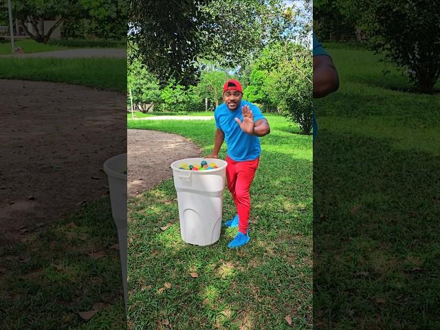 Bucket of balls and diving  #funny #comedy #funnyvideo #funnymoments #humor #shorts #viral #ball