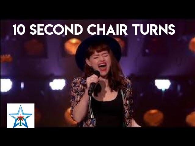 Fastest Chair Turns | The Voice | Talent Reload