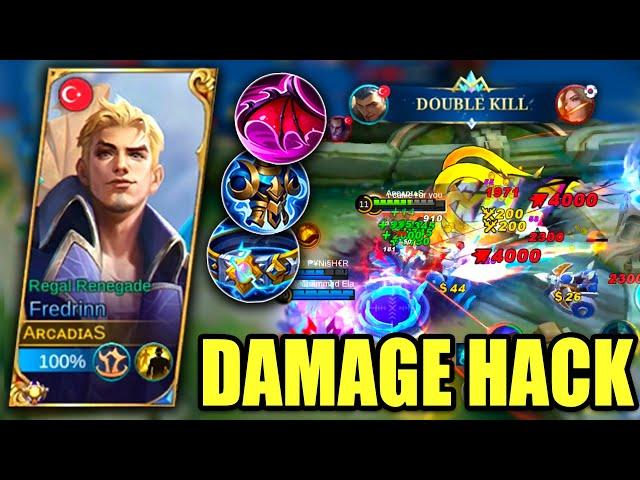 100% IMMORTAL + SCARY DAMAGE!!FREDRINN NEW SUPER BROKEN BUILD | Build Top Global Fredrinn MLBB