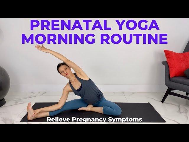 Pregnancy Yoga Morning Stretch | Relieve Pregnancy Symptoms