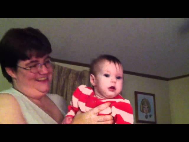 baby Kelcee laughing