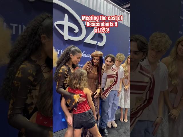 We met the talented cast of Descendants 4 at D23! #descendants #descendants4 #d23creators #d23