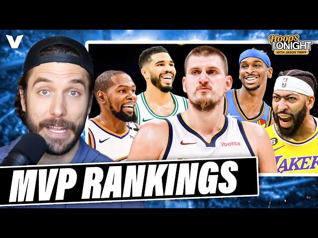 NBA MVP Rankings: Jokic UNSTOPPABLE, Anthony Davis CARRYING Lakers, Durant PEAKING!? | Hoops Tonight