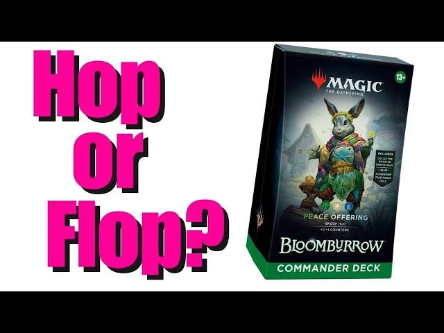 Review and upgrades for Peace Offering / Bloomburrow Commander Precon deck / Magic: The Gathering