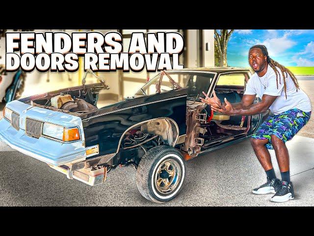REBUILDING A 1983 CUTLASS.. REMOVING THE DOORS AND FENDERS PART 2