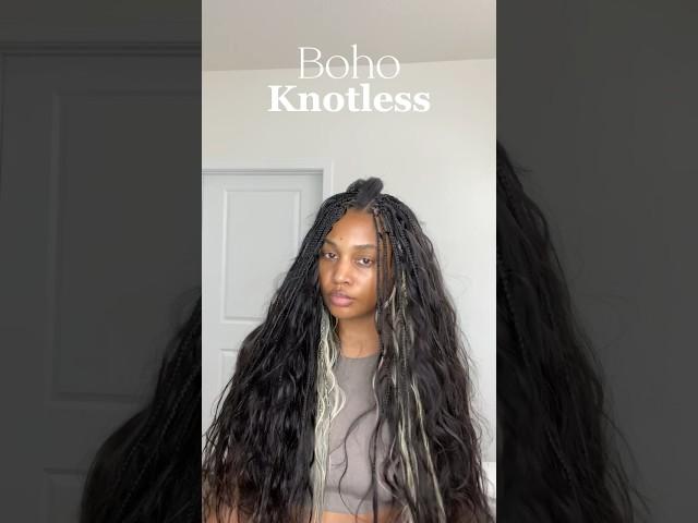 XS Boho knotless Sew-in!  can we really get in to this????