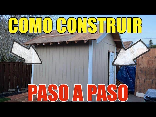 Como Construir Un Storage o Cobertizo de Madera 9x10 Para Almacenar Cosas de Principio a Final