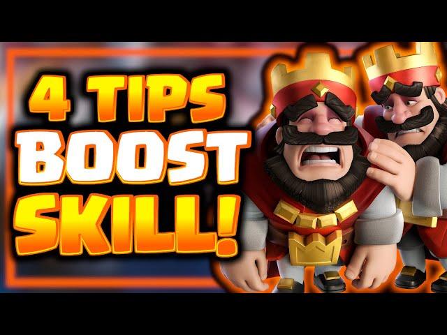 4 Tips To Boost SKILL In Clash Royale For Beginners Guide!