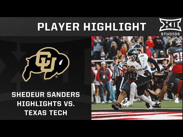 Shedeur Sanders Highlights vs. Texas Tech